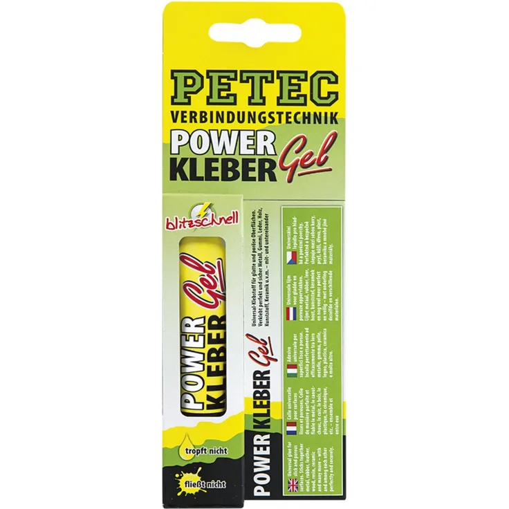 Petec 93720 POWER Kleber Gel - 20 Gramm Tube - Universal