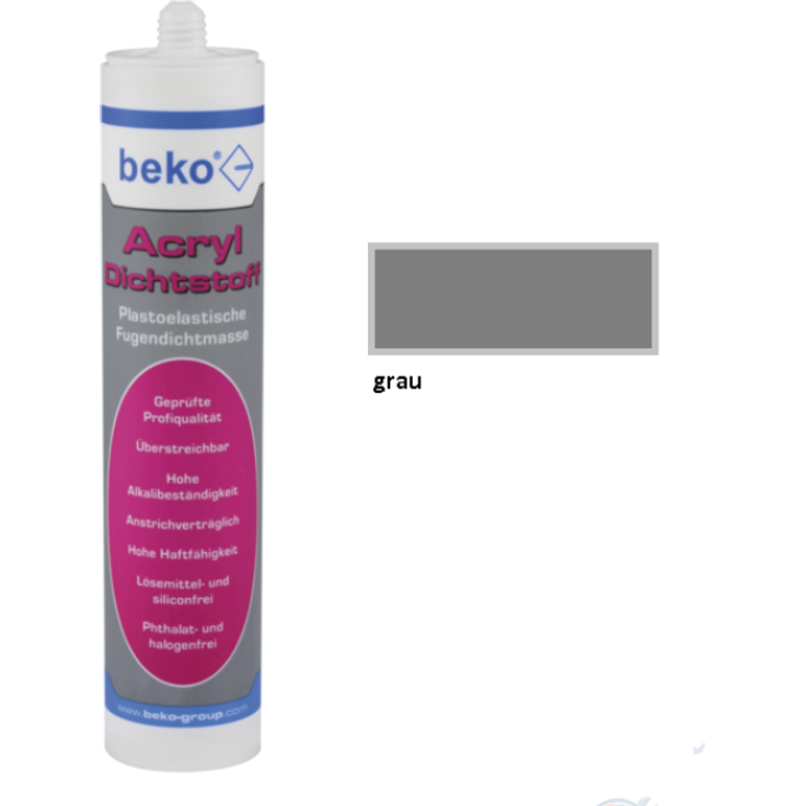 Beko Acryldichtstoff 310ml - grau