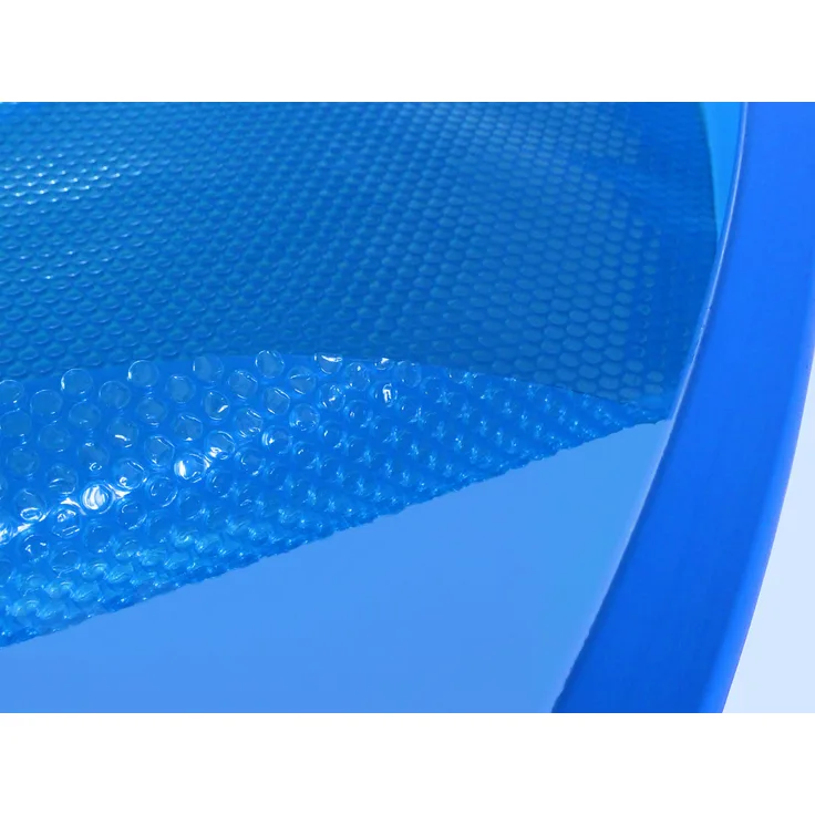 Pool Solarabdeckplane blau oval 2,50 x 4,50 m 400 mµ