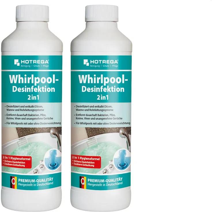 Hotrega H150200 Whirlpool-Desinfektion 2 in 1 - 2er Set