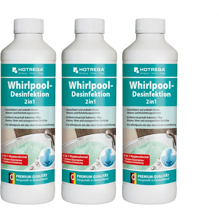 Hotrega H150200 Whirlpool-Desinfektion 2 in 1 - 3er Set
