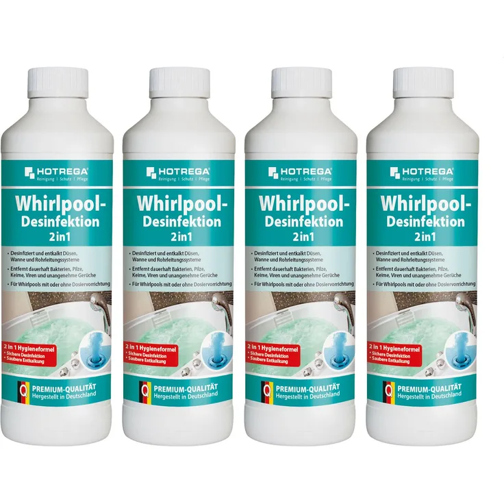 Hotrega H150200 Whirlpool-Desinfektion 2 in 1 - 4er Set
