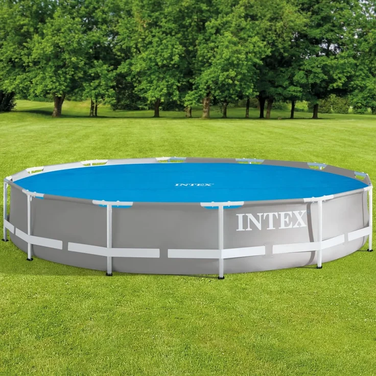 Intex Solarabdeckplane für Easy und Frame Pool 366 cm Stärke 120 Mikron, Fertigungsmaß: Circa 348 cm, 28012, Blau – Bild 3