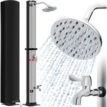 Bild für KESSER Solardusche 40 Liter Solar Gartendusche warmes Wasser max. 60°C Inkl. Schutzhaube ohne Stromanschluss Pooldusche CampingRegenduschkopf und Wasserhahn Gartenschlauch-Anschluss Schwarz