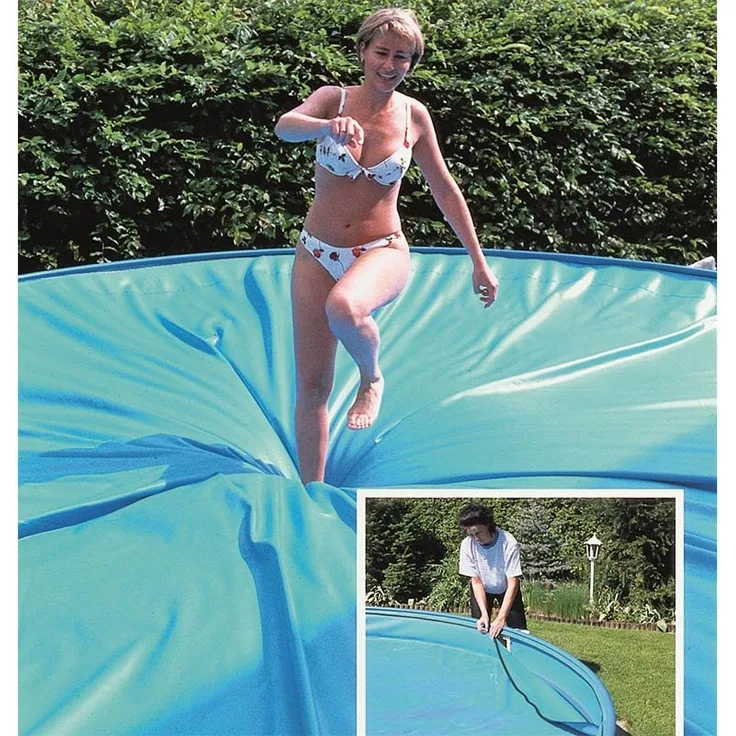 Pool Sicherheitsabdeckung SafeTop rund 3,50 m mit Einhängebiese