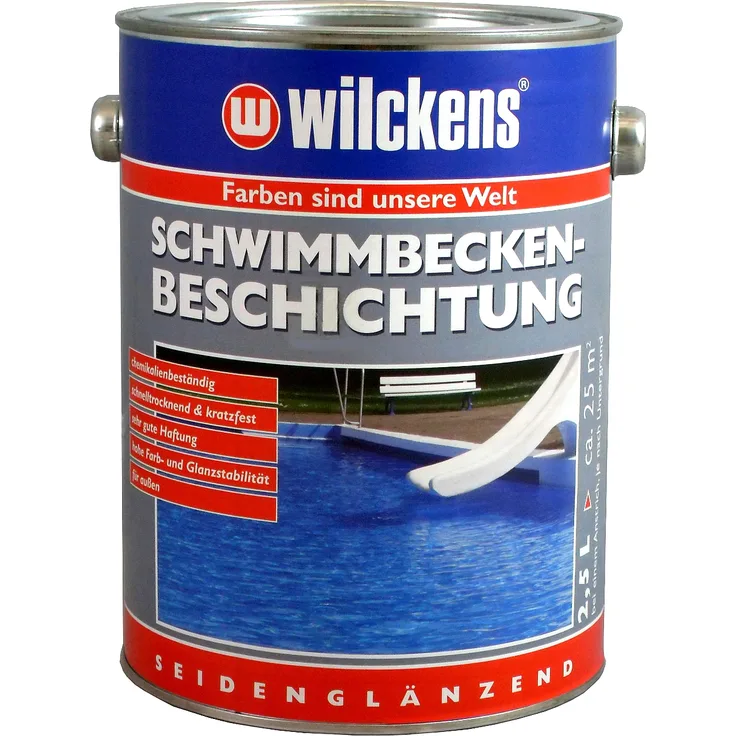 Swimmingpool Farbe 2,5L Schwimmbecken Beschichtung Schwimmbad Poolfarbe Pool