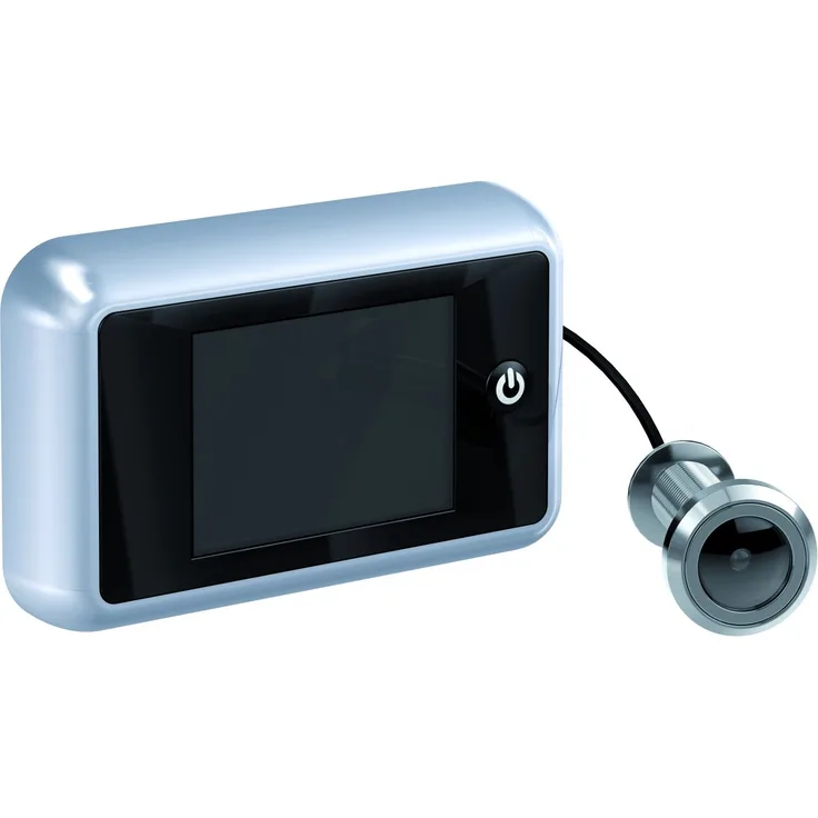 BASI - Digitaler Türspion - TS 700 - Silber - Türspion verchromt - für Türstärken 38-70 mm