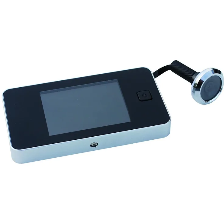 BASI - Digitaler Türspion - TS 710 - Silber - Türspion verchromt - für Türstärken 38-110 mm