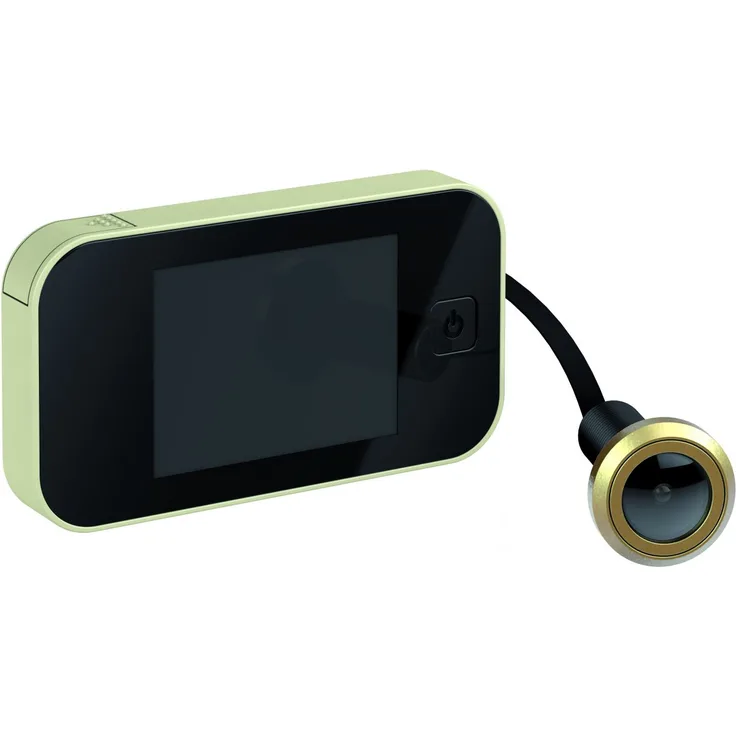 BASI - Digitaler Türspion - TS 710 - Champagner - Türspion Messing - für Türstärken 38-110 mm