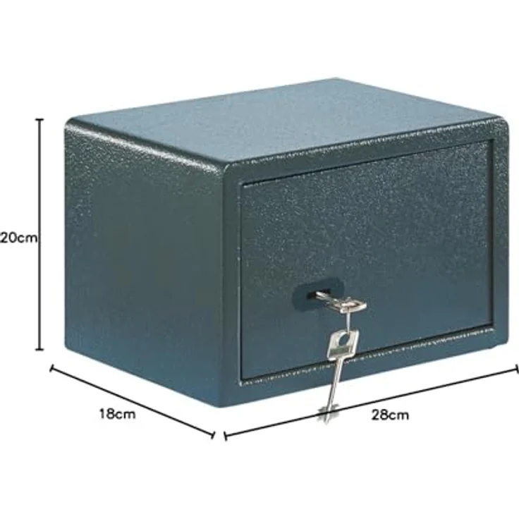 BURG-WÄCHTER Möbeltresor Pure-Safe PS 110 K, anthrazit, mit Schlüssel, Wand- und Bodenbefestigung, 6,7 l, 7 kg – Bild 4