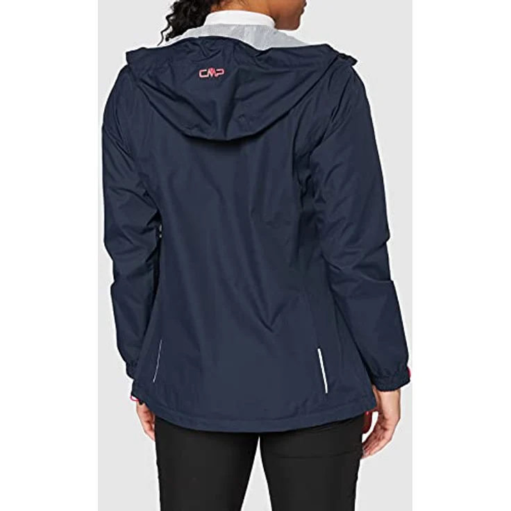 CMP Woman Jacket Fix Hood N950 Black Blue 34 - Strapazierfähige Regenjacke mit versiegelten Nähten, wind- und wasserabweisend – Bild 4