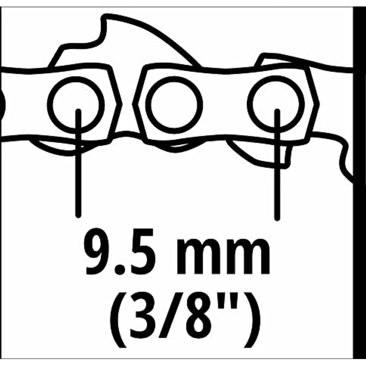 Original Einhell Ersatzkette 20 cm (Kettensägen-Zubehör, passend für Akku-Kettensäge FORTEXXA 18/20 TH, Kettenlänge 20 cm, 33 Treibglieder, 3/8 Zoll Kettenteilung) – Bild 4