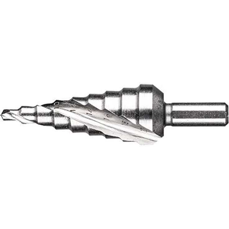 PFERD HSS Stufenbohrer 25201037 4 - 20mm, für Metallbearbeitung mit Dreiflächenschaft, 1 Stück – Bild 1