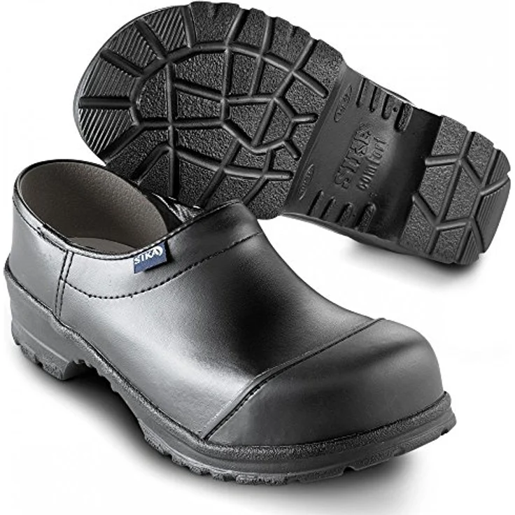 Sika 2530, Sicherheitsschuhe Zoccoli da Lavoro, robust, rutschfest, Größe 45, Unisex, Holz-Fußbett, Polyurethan-Sohle – Bild 2