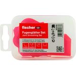 fischer Fugis, Fugenglätter-Set, 4er Set mit verschiedenen Radien und 45° Winkel, in praktischer Kunststoffbox