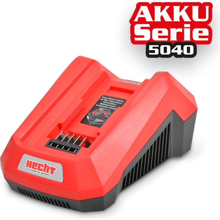 Hecht Akku-Ladegerät 005046 für 40V 5040-Serie, kompatibel mit 2,5Ah & 4,0Ah Akkus, intelligenter Ladeschutz, LED-Anzeige