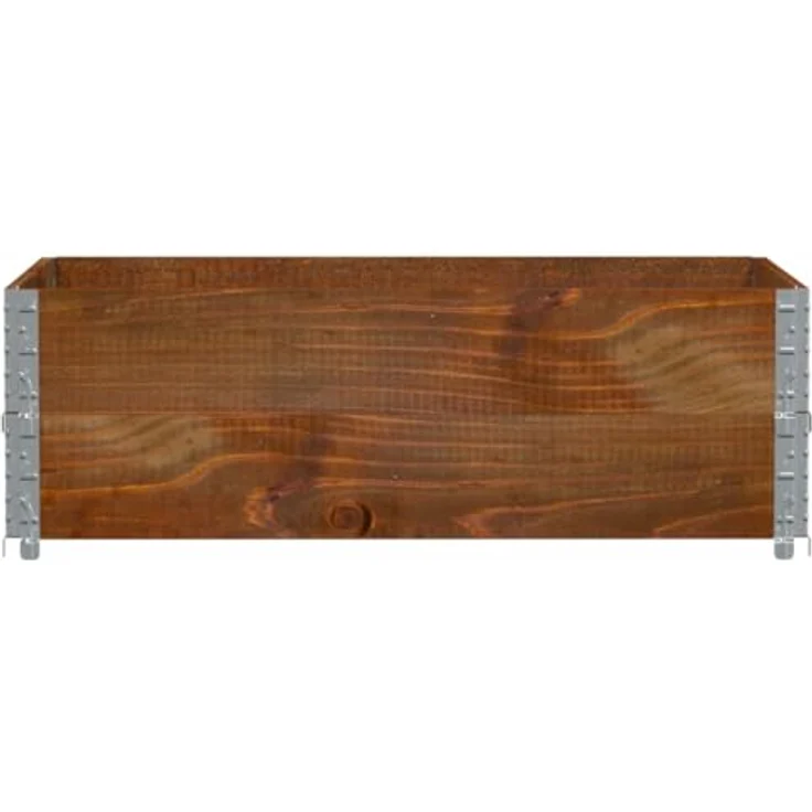 vidaXL Pflanzkasten, Hochbeet Stapelbar Faltbar, Braun Massivholz Kiefer, für Garten Terrasse Balkon, Blumenkasten Kräuterbeet Gemüsebeet – Bild 3