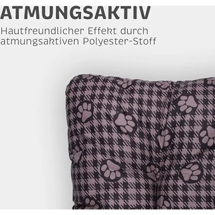 Bestlivings Hundekissen 40x60x15cm (LxBxH) - Braun - Hundekorb gepolstert in vielen Größen M-XXL, kleine bis große Hunde, Hundebett – Bild 3