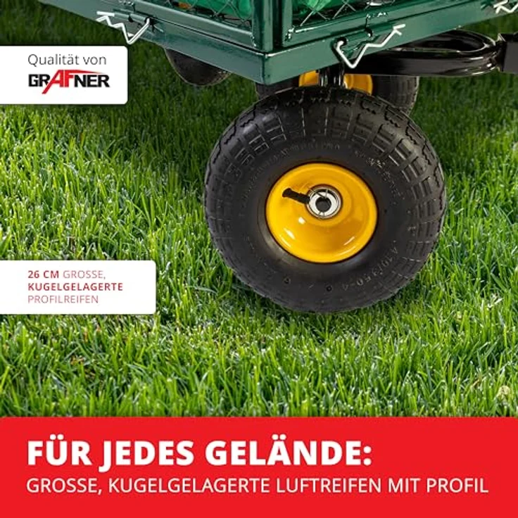 Grafner Gartenwagen Transportwagen 550 kg GW10740 – Bild 6