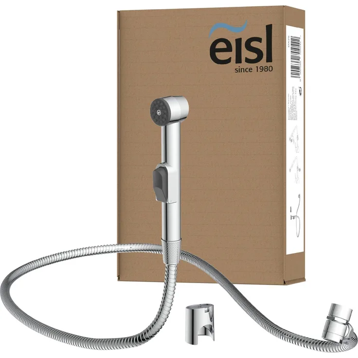 Eisl Brausegarnitur, Höhe 18 cm, 1 Strahlart(en), Kunststoff-Brauseschlauch mit Handbrausehalter, Weiß - Preisvergleich