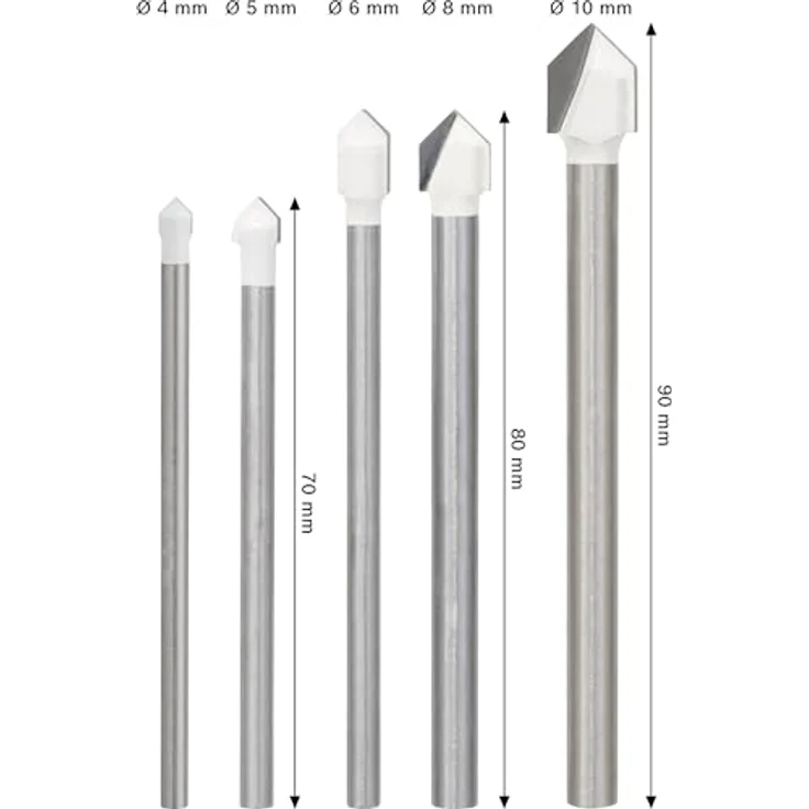 Bosch Professional 5tlg. Fliesenbohrer Set CYL-9 Cerammic (für Fliesen, Keramik, Porzellan, Zubehör für Bohrmaschinen) – Bild 4