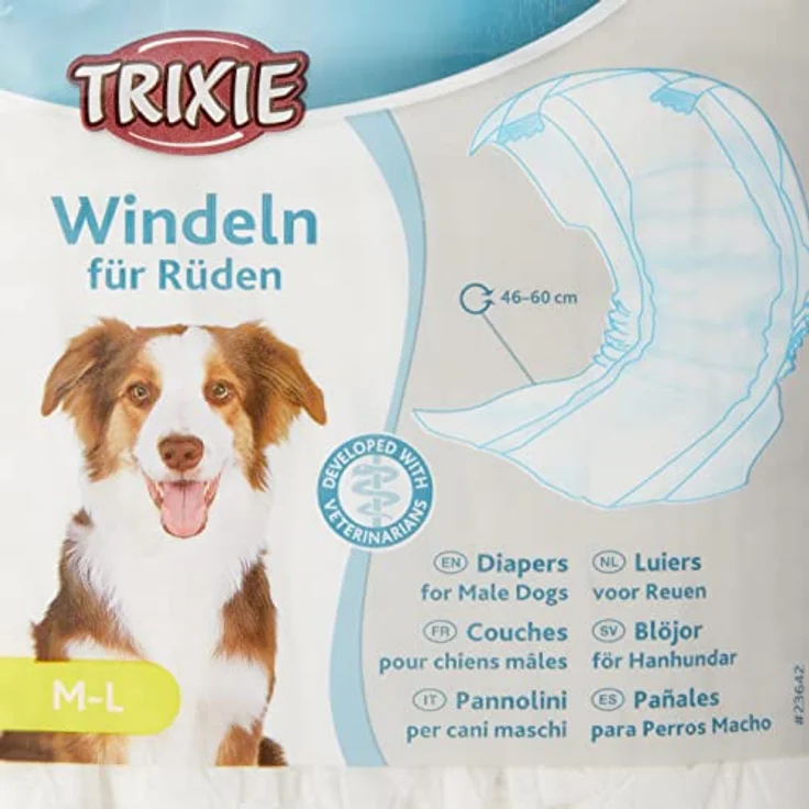 Windeln für Rüden, M–L: 46–60 cm, 12 St. – Bild 4