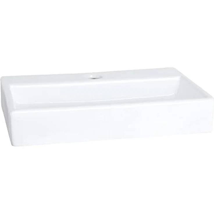 Differnz Flat Waschbecken-Set, kompakte Waschschüssel 38x24x7 cm für moderne WC-Räume – Bild 4