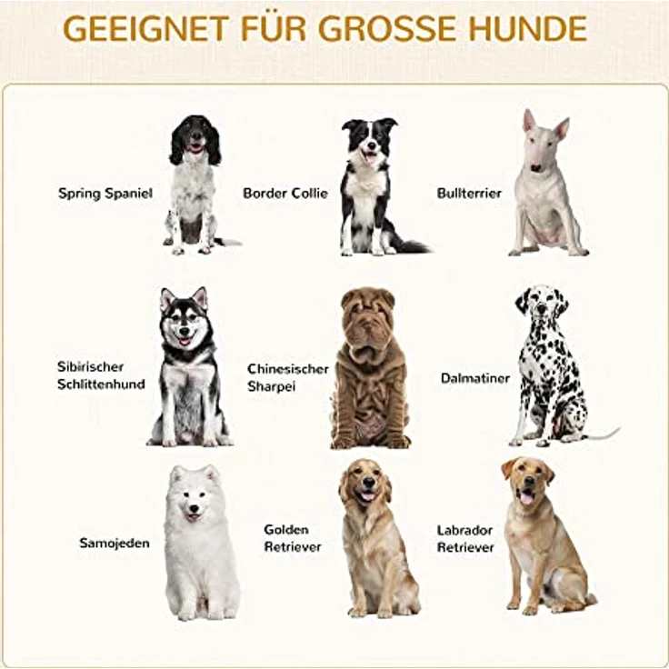 PawHut Hundekäfig, Haustierkäfig, Hundehaus, Hundehütte mit Kissen, Hundebox Indoor, Tierkäfig mit 2 Türen für kleine Hunde bis mittelgroße Hunde, Weiß+Schwarz, 94 x 60 x 71,5 cm – Bild 4