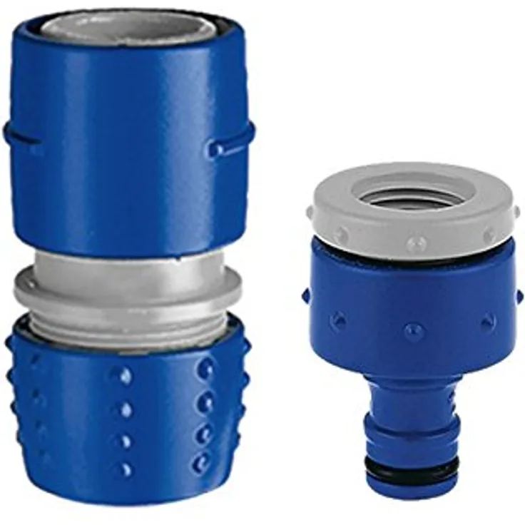 Tatay 0007301 Wasserhahn-Anschluss-Set, Kunststoff, Blau