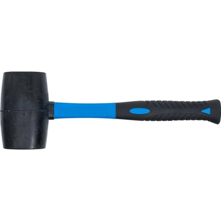 BGS 1963 | Gummihammer mit Fiberglasstiel | schwarzer Kopf | Ø 76 mm | 1200 g – Bild 5