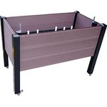 NATIV Exklusives Hochbeet mit integriertem und patentiertem Bewässerungssystem | Kräuterbeet mit Pflanzkasten 114 x 60 cm | Gemüsebeet aus WPC | Blumenkasten rollbar | Pflanzbeet Siena