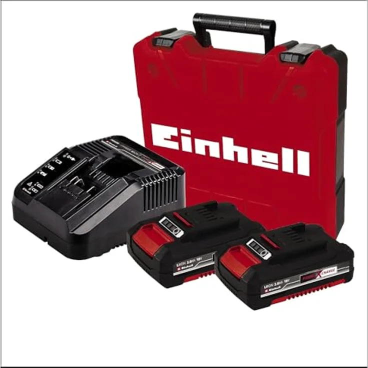 Einhell Akku-Schlagbohrschrauber TP-CD 18/50 Li-i BL FC Bayern Power X-Change (18 V, 50 Nm, Brushless, 2-Gang-Getriebe, inkl. 2x 2,0 Ah Akkus, Ladegerät, Koffer) – Bild 5