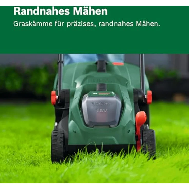Bosch Akku-Rasenmäher Rotak18V-32, 32 cm Schnittbreite, inkl. 18 V 4,0 Ah Akku und Ladegerät, 3-in-1-Funktionalität – Bild 5