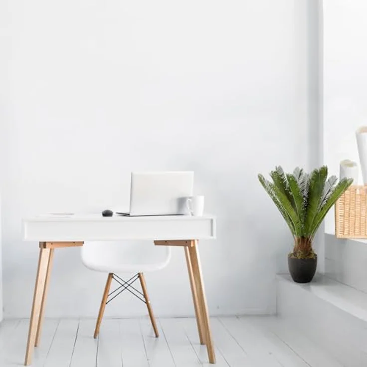 MID.YOU Kunstpflanze Grün, Kunststoff, 70x70x70 cm, inkl. Topf, Real-Touch-Oberfläche – Bild 9