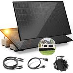 Solakon Balkonkraftwerk 900W, Photovoltaik Anlage mit bifazialen Solarmodulen, Gartenhalterung, Steckerfertig Komplettset, 800W Wechselrichter, 10m Kabellänge