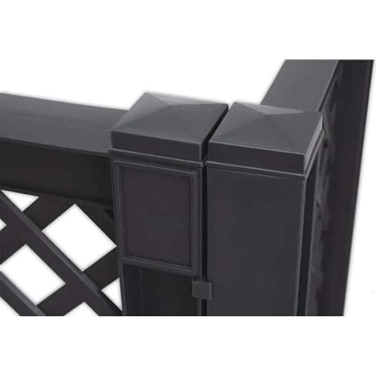 KHW Spalier, Sichtschutz für Mülltonen, 110x49x119 cm, robust und wetterfest, grün – Bild 9
