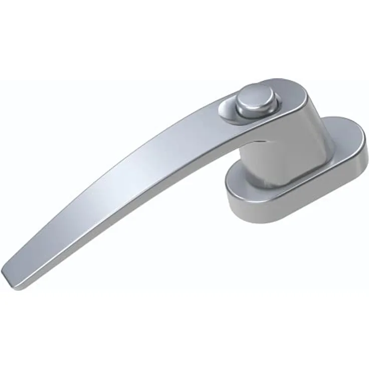 BASI - Fenstergriff - FG 514 - mit Druckknopfsicherung - Alu Silber