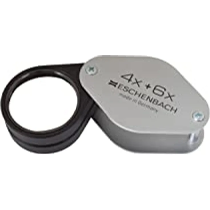 Bikonvex Faltlupe 4 0x + 6 0x = 10 0 x 30 mm Eschenbach 1187 4 0x 6 0x 10 0 x 30 mm