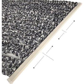 Tidyard Insektenschutzvorhang Chenille – 90x200 Cm, Silber, Für Balkontür & Wohnwagen