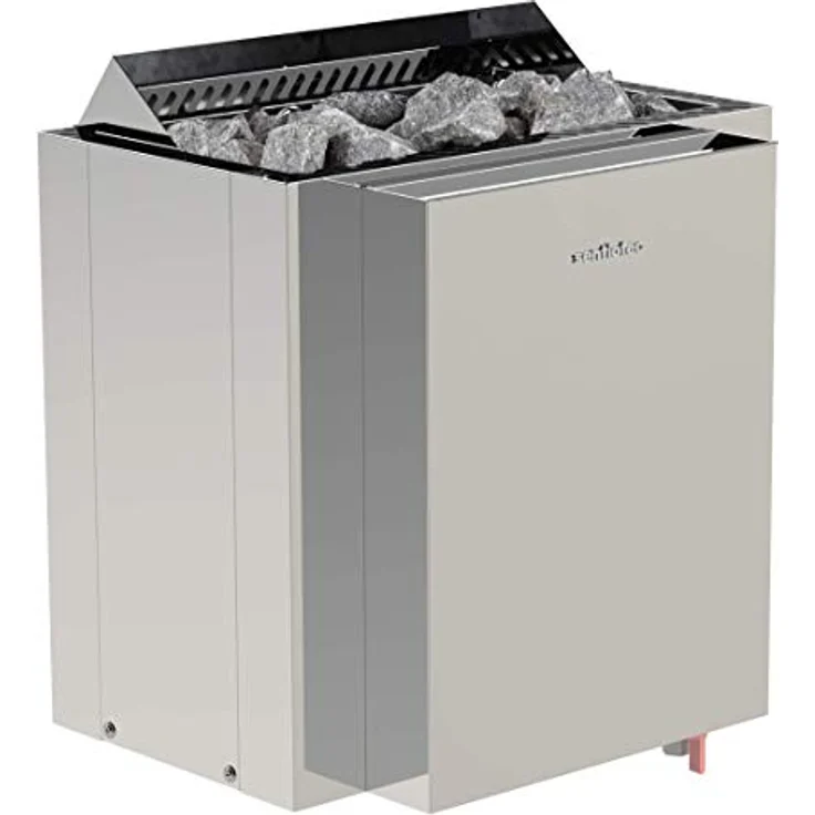 FinnTherm Fasssauna Sauna-Komplettset Mini XXS, Elektro-Saunaofen mit 6,0 kW Leistung, silber – Bild 6