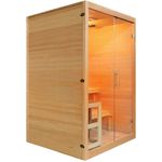 Sanotechnik Infrarotkabine »Twincombi« Sauna+Infrarot, BxTxH: 130 x 120 x 200 cm, LxBxH: 130x120x200cm, Hochwertige Entspannung in Rot.