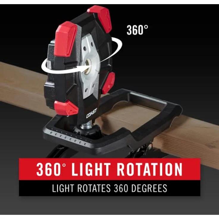 Coast CL40R 3900 Lumen wiederaufladbare Dual Power drehbare LED-Aluminium-Klemmleuchte mit Weitwinkel-Flutlicht – Bild 4
