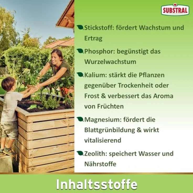 Substral Naturen Hochbeet Dünger, 1,2 kg Granulat für 3 Monate Nährstoffversorgung, 100% natürliche Inhaltsstoffe, ideal für Gemüse und Kräuter – Bild 4