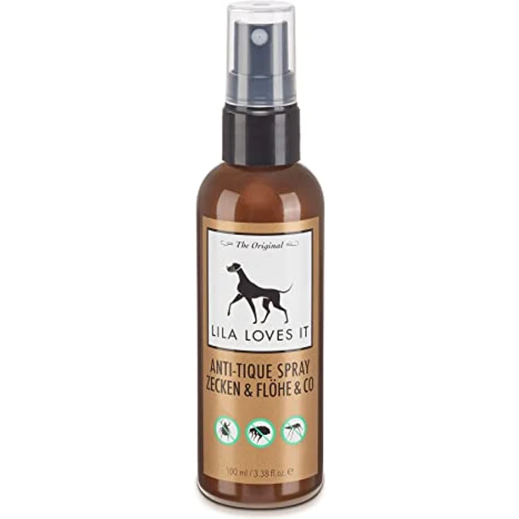 LILA LOVES IT Natürlicher Insektenschutz für Hunde – Anti Zecken Spray mit ätherischem Öl, Effektiver Schutz vor Zecken, Mücken & Flöhen, Anti-TIQUE Spray, 100 ml – Bild 1