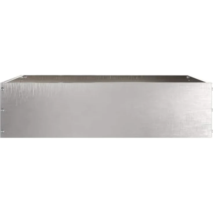 vidaXL Raseneinfassung 6er Set, silber, 50 x 50 x 13 cm, Edelstahl, strapazierfähige Garten- und Terrassenlösung, moderne Metallkante – Bild 4