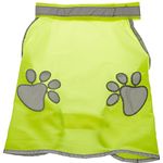 Nobby Sicherheitsweste Größe M, mit reflektierenden Streifen und Pfotenmotiven, Polyester, waschbar bis 30°C