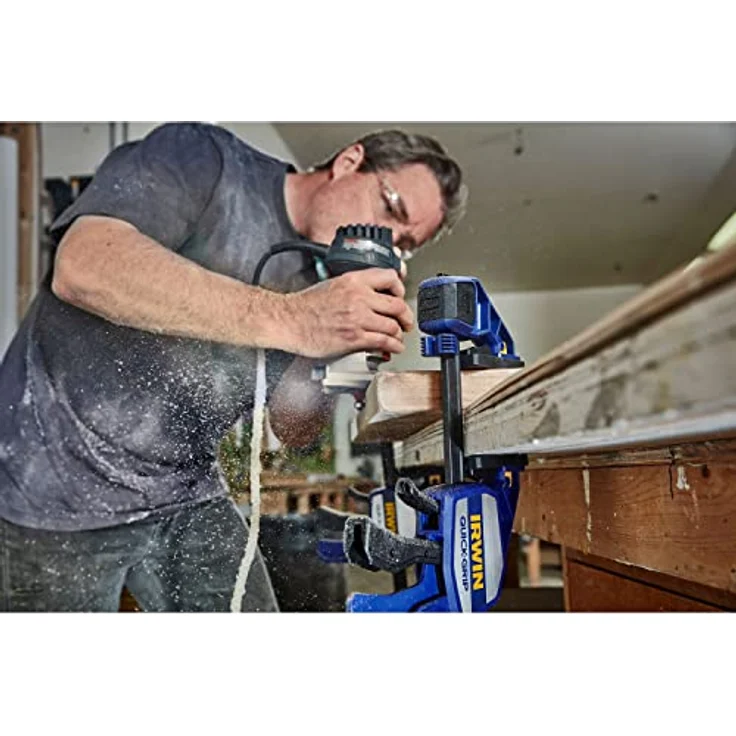Irwin 10505942 XP Einhand-Zwinge 150 mm, extrem Haltekraft 250 kg, Spreizfunktion – Bild 4