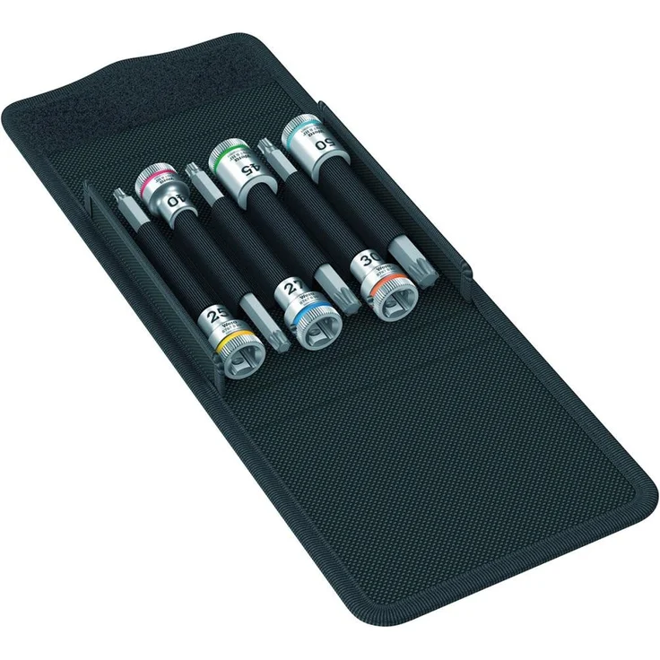 ELC ELC Bit- und Steckschlüsselset Wera Bitnuss-Satz TORX mit Haltefunktion, VDE-Handgriff Turbo für sicheres Arbeiten bei 1000 V