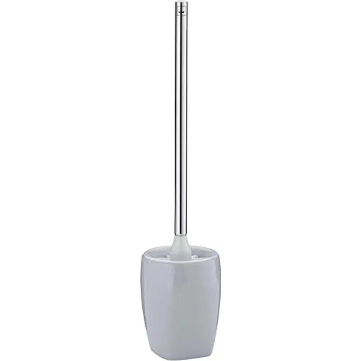 Kela 20408, WC-Garnitur Lindano, Keramik, H 45 cm / ∅ 12 cm, Gletschergrau