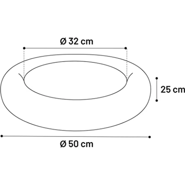 Flamingo F Korb Krems, runder Tier-Schlafplatz, 50 cm, beige – Bild 5